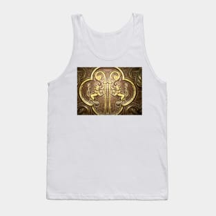 Golden lion and holy crosier Tank Top